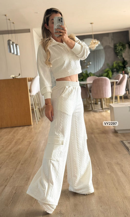Conjunto Deportivo Mujer - Buso y Pantalón Trenzado | Tallas S M L | EUREKKA FASHION"