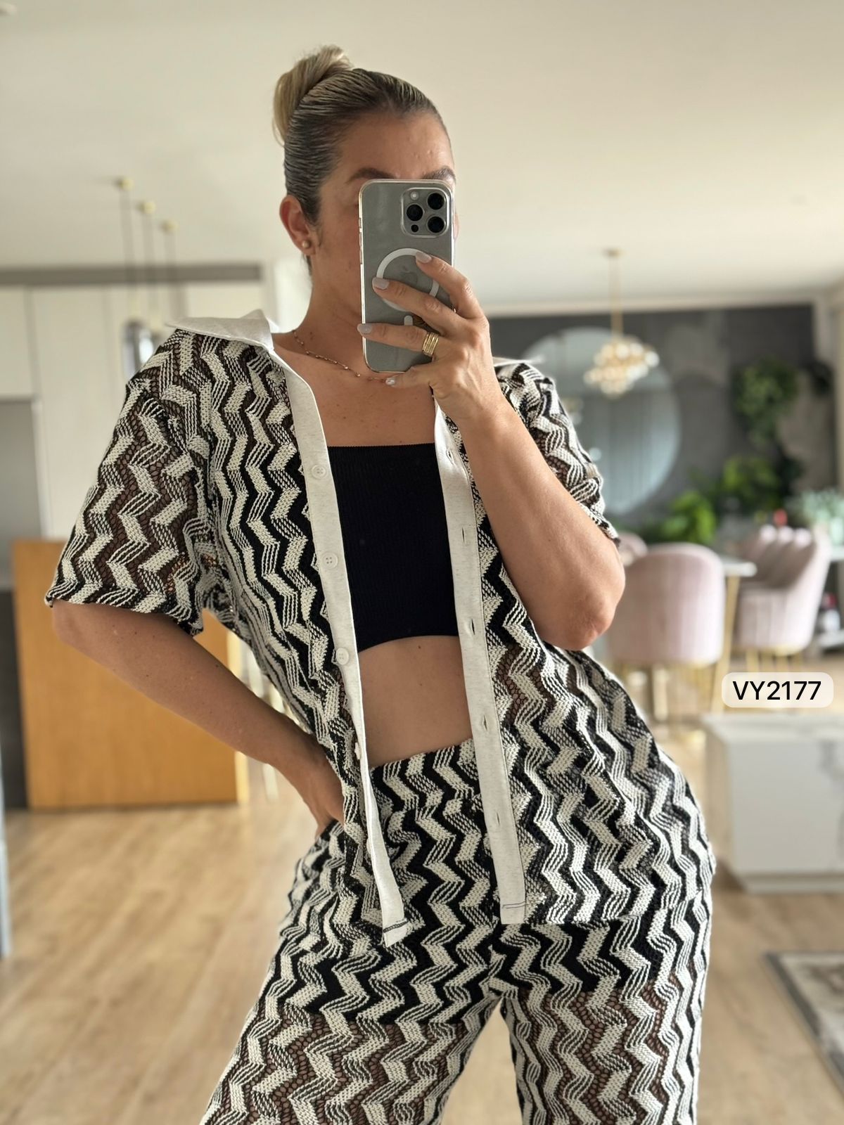 Conjunto Tejido EUREKKA – Camisa + Pantalón