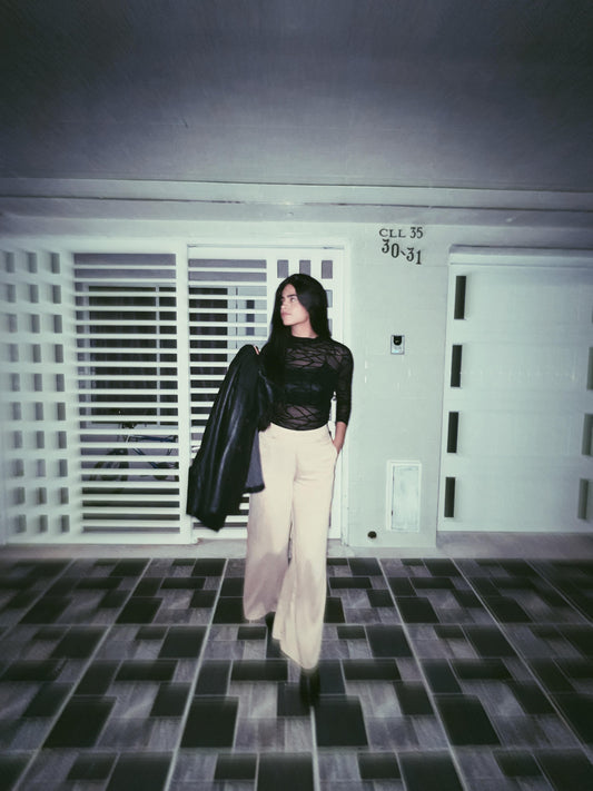 Pantalón Palazzo con Bolsillos Laterales